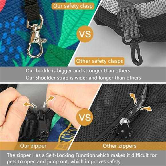 🐶Pet Dog & Cat Sling Carrier Breathable Mesh Travel Safe Sling Bag🐶NWT - Picture 5 of 7